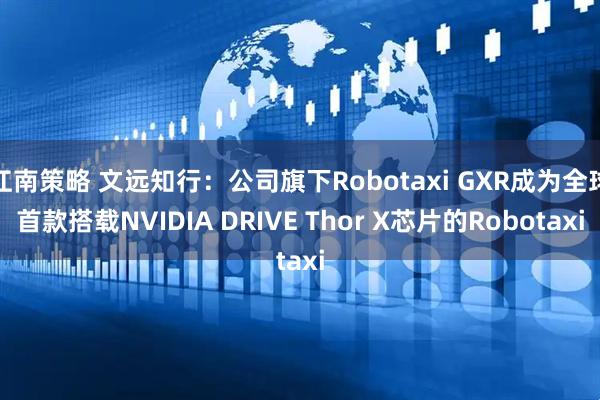 江南策略 文远知行：公司旗下Robotaxi GXR成为全球首款搭载NVIDIA DRIVE Thor X芯片的Robotaxi